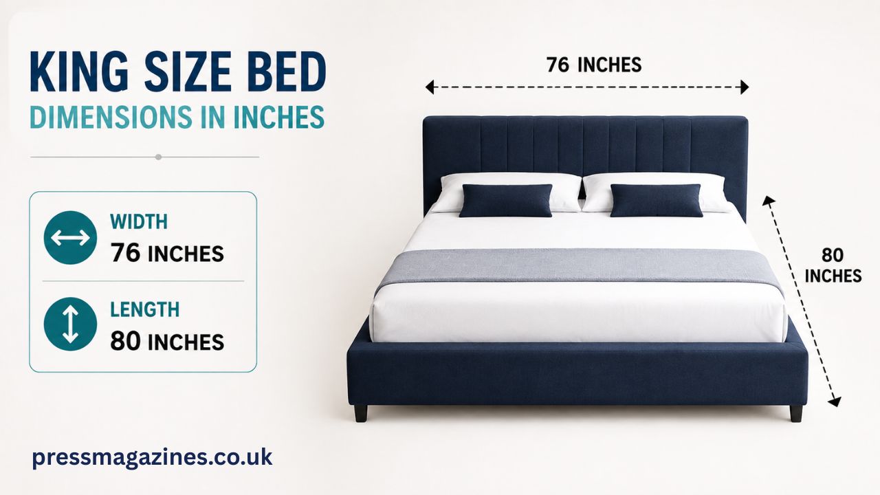 King size bed dimensions in inches